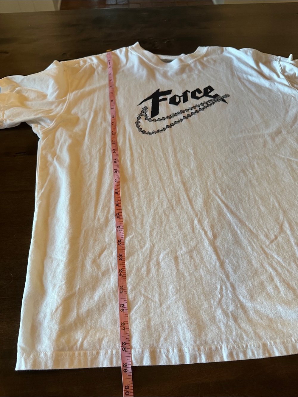 Nike White 'Force' Graphic Short Sleeve Tee - Picture 9 of 11